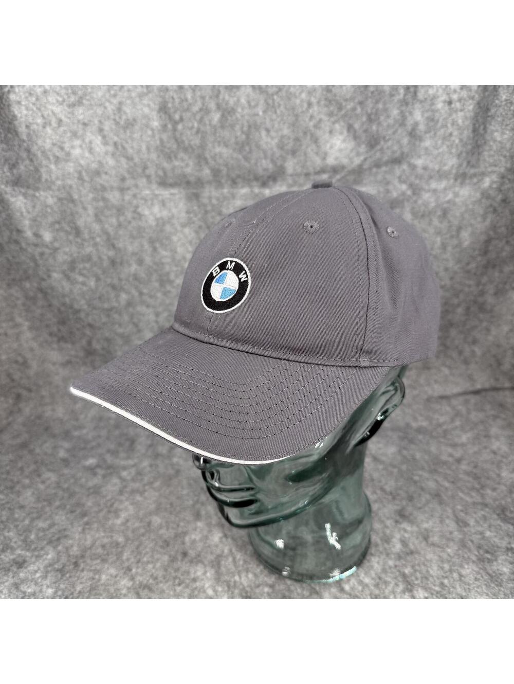 BMW Employee Adult Adjustable Size Cap Hat Gray Embroidered Logo 334